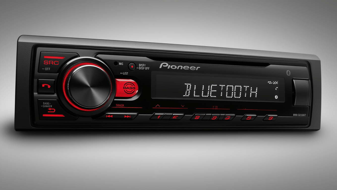 كاسيت ديجيتال للسيارة Pioneer – بلوتوث وUSB وFLAC
