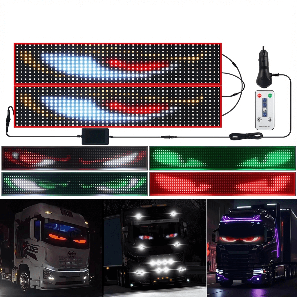 شاشة LED مضيئة للسيارات – نسخة الريموت